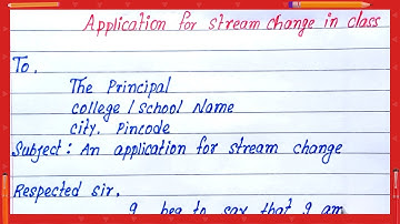 write application for stream change in class | how to write application for stream change