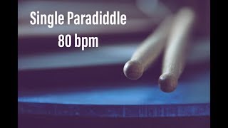 Practice Along - Single Paradiddle - 80 bpm