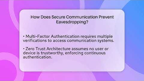 How Does Secure Communication Prevent Eavesdropping? - Tactical Warfare Experts