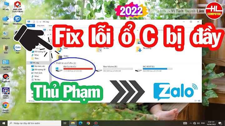 Sửa lỗi ổ c bị đầy file window năm 2024