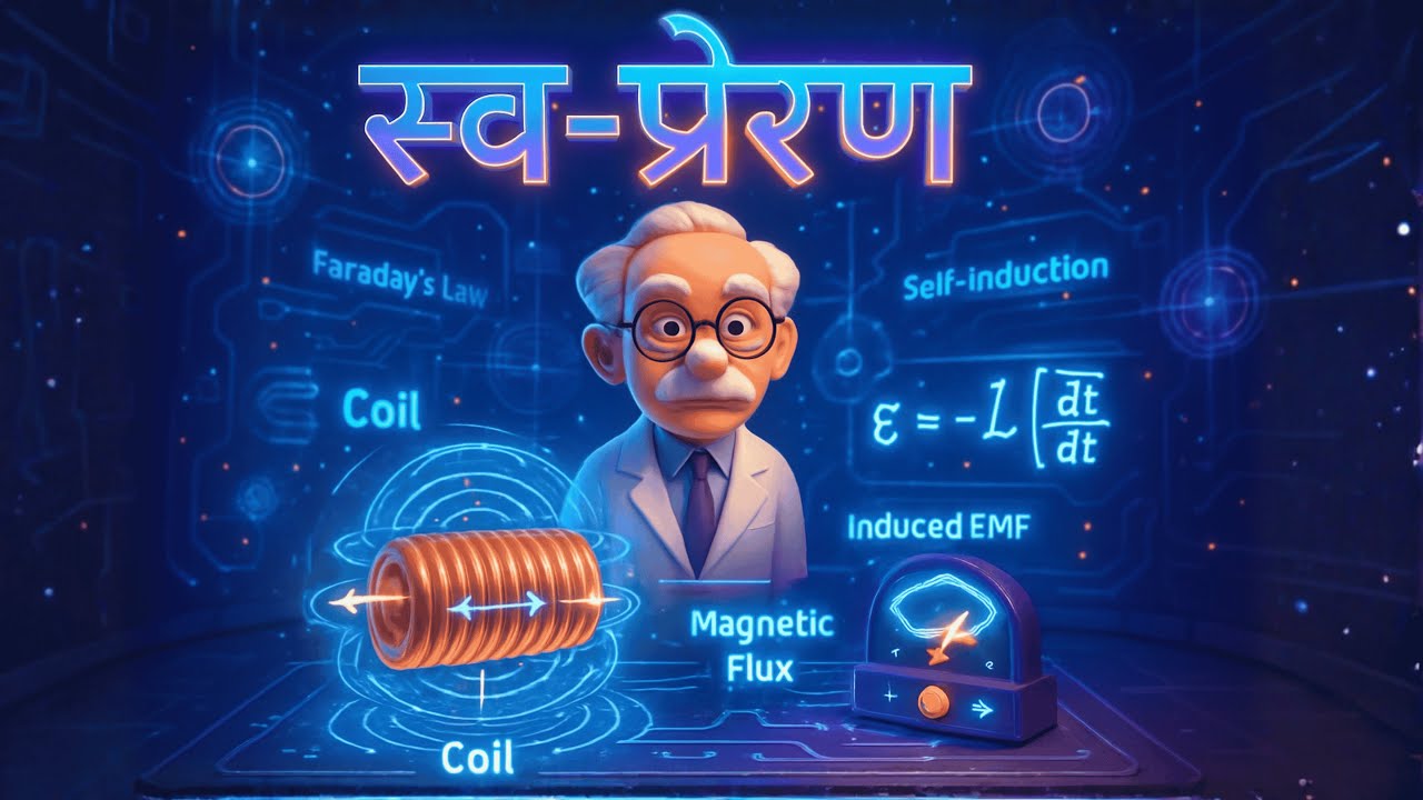 ⚡🧲 स्व-प्रेरण (Self Induction) | Class 12 Physics | Self Inductance Explained in Hindi