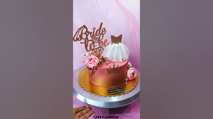 Bride to be Cake 👰✨ #cake #bride #shorts #beautiful #design #wedding #ideas #girl #top #trending💁‍♀️