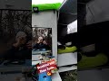 DiY Bicycle caravan Thoor Turbo breakfast at the winter camping site ..