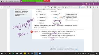 6-3 Exponential Growth and Decay