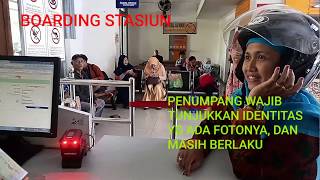 PENUMPANG WAJIB TUNJUKKAN IDENTITAS