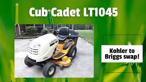 Cub Cadet LT1045 Kohler Courage to Briggs and Stratton engine swap (it deserved a better engine!)