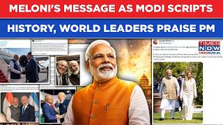 India's Modi Grabs World's Attention | From Italy's Meloni To Israel, Longest Serving PM Gets Wishes