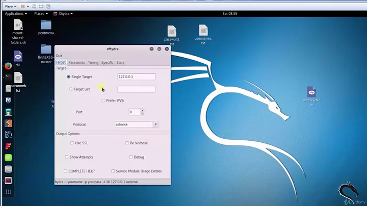 Video 83:  Hydra Online password attacks in Kali Linux | Kali Linux | Password Attacks