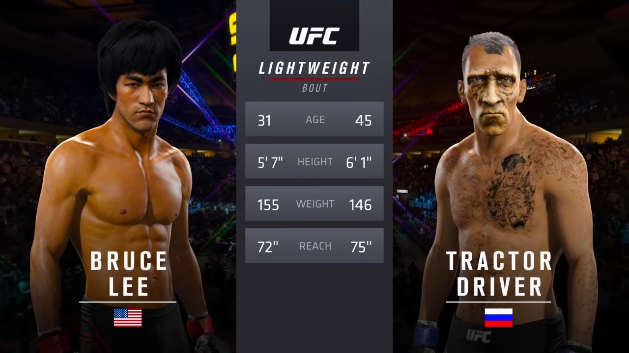 Bruce Lee vs. Ghost Tractor Driver - EA sports UFC 2 - YouTube