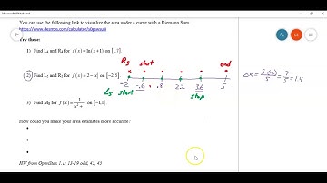 Riemann Sums with TI-84