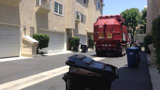 UWS Truck 342 Southern California Side Loader Part 1