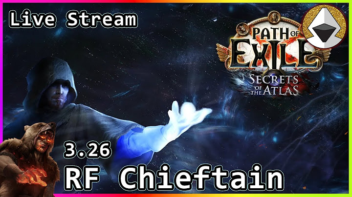 Malagant- RF Chieftain 97 Today - Path of Exile Righteous Fire Live Stream