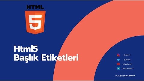 Html Dersleri 6. Html başlık etiketleri (title tags). Html5 Eğitimleri