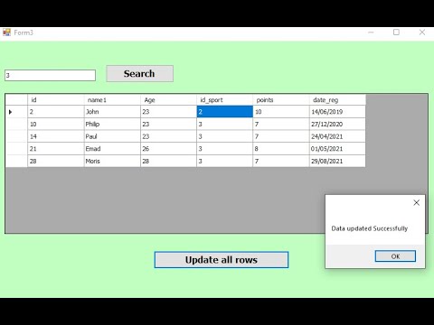 Visual basic. net: how to update all data from datagridview to ms access database at once in VB.net