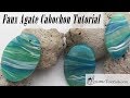 Polymer Clay Faux Technique: Faux Agate Pendant Tutorial