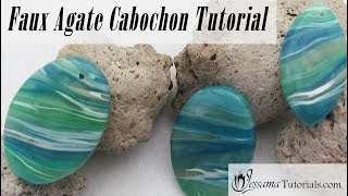 Polymer Clay Faux Technique: Faux Agate Pendant Tutorial