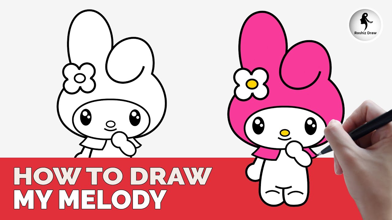 How To Draw My Melody  Sanrio  Cute Easy Step By Step Drawing Tutorial   YouTube