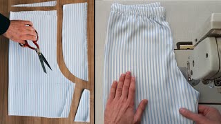 Tips for cutting and sewing clothes.  Easy steps for beginners