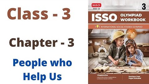 ISSO- Social Studies Olympiad Class - 3 | C - 3 | People Who Help Us | By - Sudhir Sir