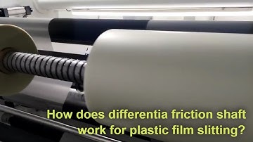 1300mm slitting and rewinding machine for plastic film/ Differential friction shaft