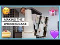 the making of the wedding cake + packing 💒 Vlog 680