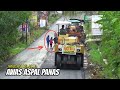 Proses pengaspalan jalan  asphalt paving road construction