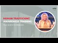 Human trafficking awareness training