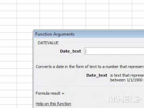 How to use the DATEVALUE formula