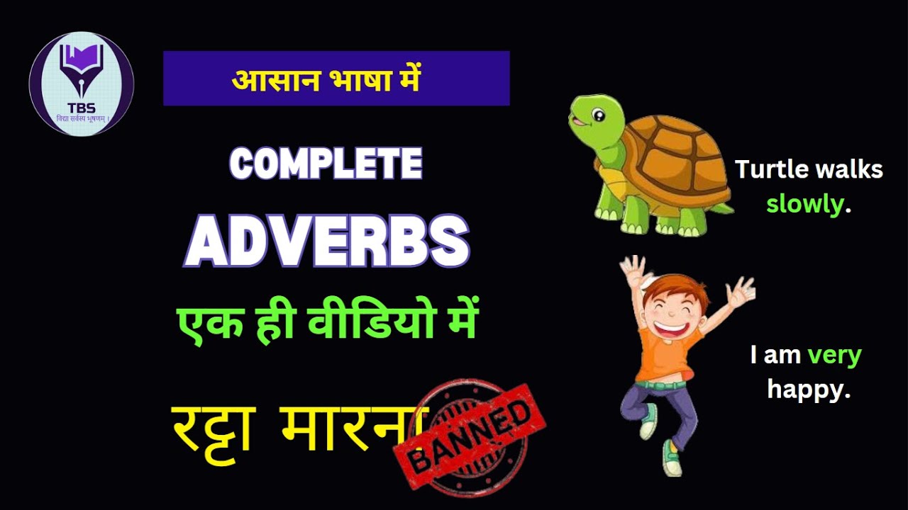 Complete Adverb एक ही Video में Image की मदद से समझे | Parts of speech ...