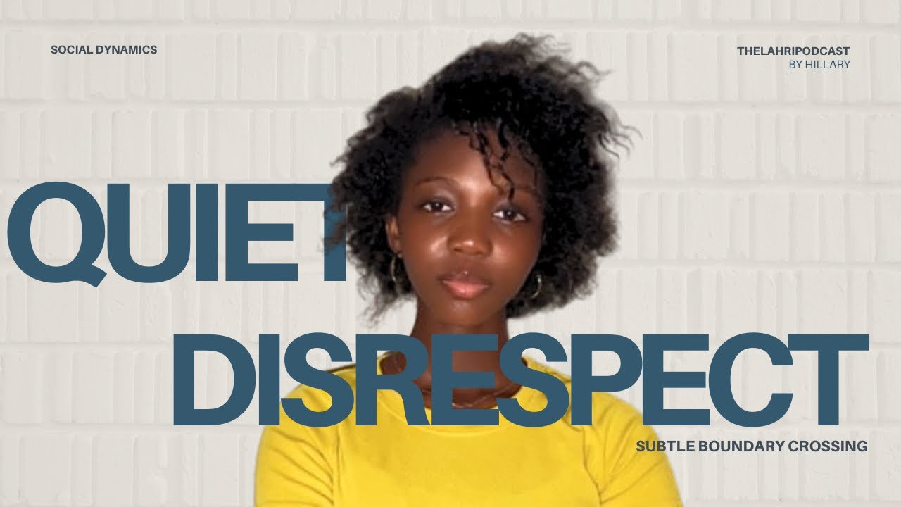 How People Disrespect You Without Insults