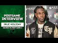 Jrue Holiday Heat 3s MESSED Celtics Offense Up | Game 2 Postgame Interview