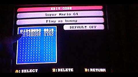 Super Mario 64: How to fix a "Play as code" problem