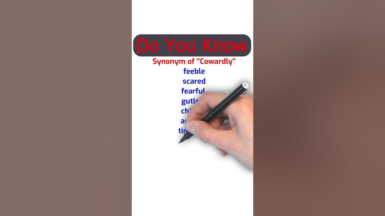Synonym of Cowardly..... YouTube