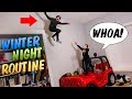 Twins Crazy Winter Night Routine