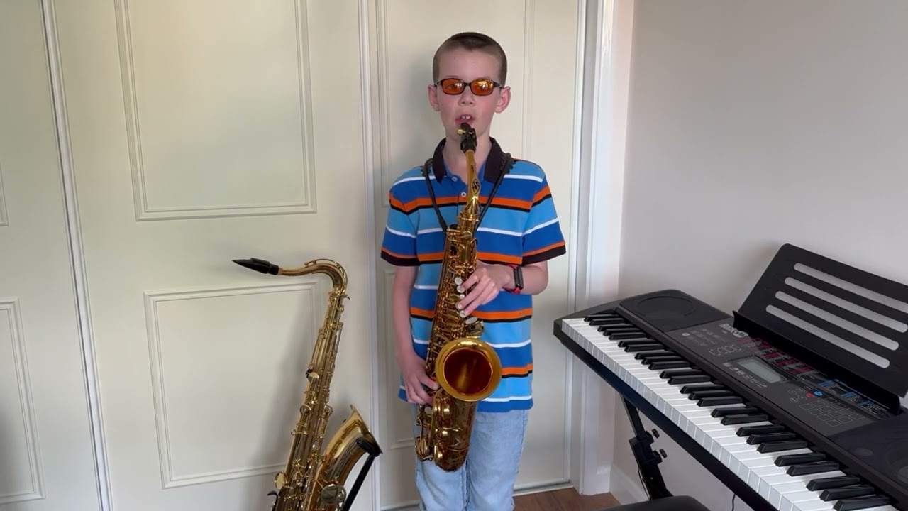 E Minor Harmonic Scale 2 Octaves, Legato-tongued