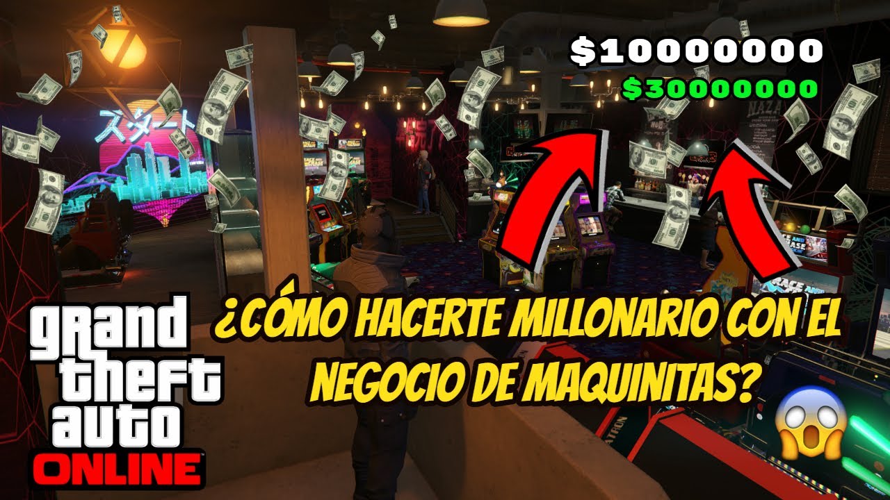 ¿Cómo hacerte MILLONARIO con el NEGOCIO DE MAQUINITAS? GTA V ONLINE