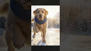 Story Of cat fall #ai #funny #dog #animation #iceskating #snow