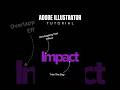 Overlapping Text Effect in illustrator - #shorts #illustratortutorial #illustrator