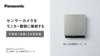 センサーカメラVL-CX800シリーズをモニター親機に接続する 中継器＋