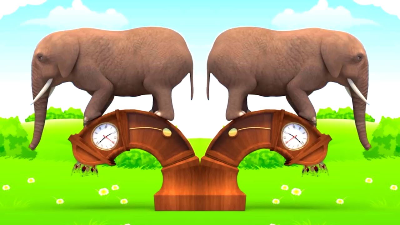 HICKORY DICKORY DOCK | ELEPHANT SONG COMPILATION... - YouTube