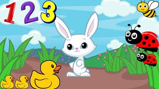 Counting 1-10 Song with Animals | Number Songs for Children