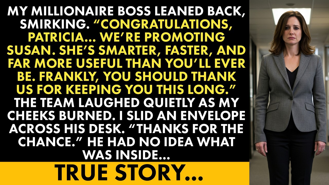 “My Millionaire Boss Humiliated Me for His Favorite Employee—He Never Expected What I Handed Him”