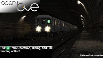 NYC Subway Video: R62 (6) Train Operation, Riding, Action | NCJunction | OpenBVE