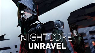 Nightcore-『unravel』(TK from 凛として時雨 )[Lyrics/Captions]