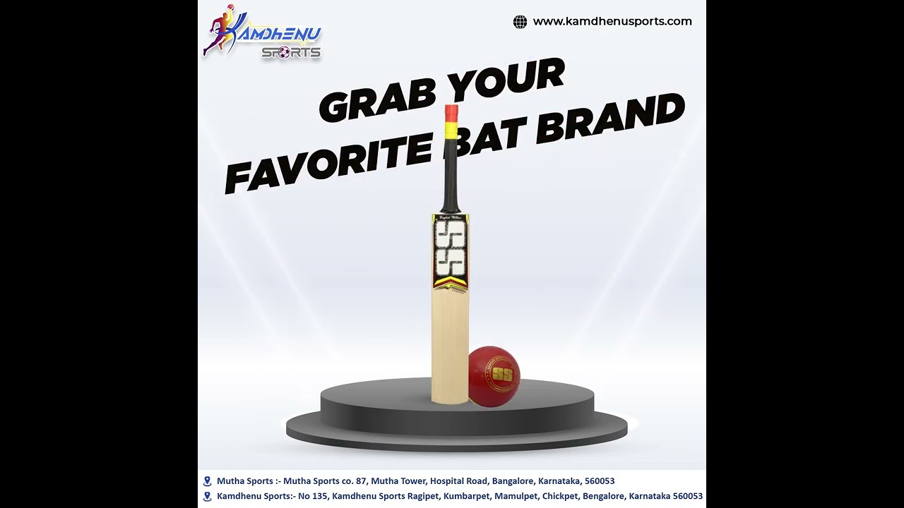 Grab your favorite bat brand | Kamdhenu Sports