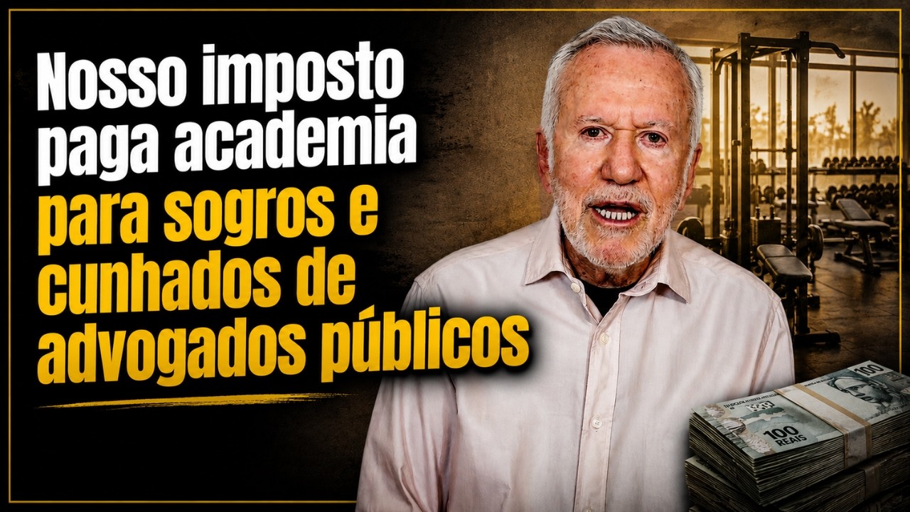Nosso imposto paga academia para sogros e cunhados de advogados públicos - Alexandre Garcia