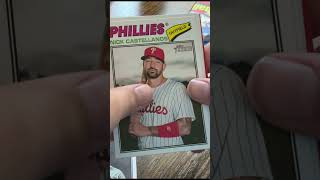 Opening baseball cards
