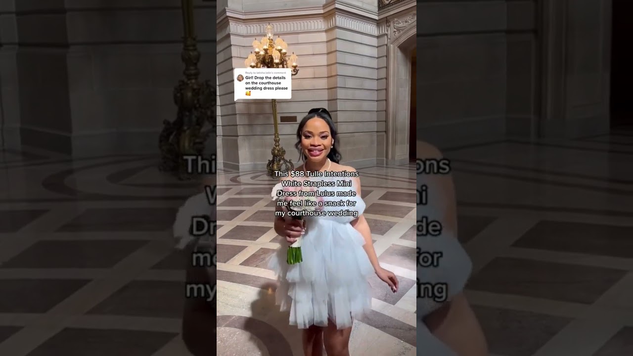 Courthouse Wedding Dress👰🏽‍♀️ 