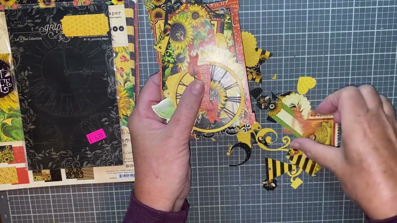 Creating a "Let it Bee" Tag and Pocket Mini Album / Part 1   