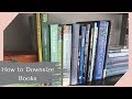 How I Declutter Books | Downsizing Your Personal Library